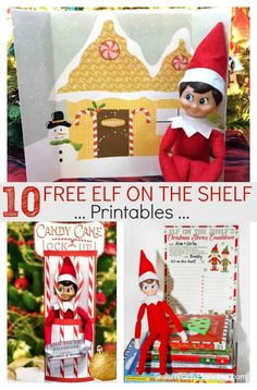 the elf on the shelf printables for kids and adults to use in their christmas crafts