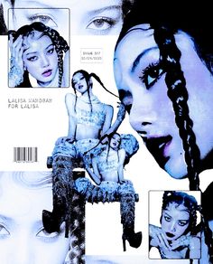 a magazine cover with an image of a woman's face and her hair in braids