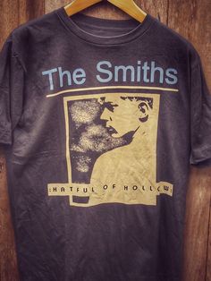 THE SMITHS 100% Cotton New Vintage Band T-Shirt (Front View) - Vintage Band Shirts Old Band Tshirts, Smiths T Shirt, The Smiths T Shirt, Types Of Cotton Fabric, Vintage Band Shirts, Vintage Band T Shirts, Shirt Wrinkles, The Smiths, Vintage Band