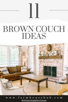 Brown Couch Ideas Brown Couch Ideas, Brown Leather Couch Decor, Dark Brown Sofa Living Room, Brown Sofa Decor, Brown Couch Living Room Ideas, Leather Couch Decorating, Brown Couch Decor, Brown Leather Sofa Living Room, Dark Brown Couch Living Room