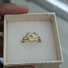 10kt Real Gold Nugget Ring Size 8 Weight 1.44 Gm Heart Size 11.5*10.5 Please Check The Picture Carefully To Understand The Size Of The Heart And Ring 100% Authentic Gold Not A Gold Filled Or Not A Gold Plated Never Change Color Or Never Fade Never Tarnish Comes In A Gift Box. Gold Ring Chunky, Heart Nugget Ring, Tarnish Resistant Gold Heart Ring For Anniversary, 14k Gold Nugget Ring Gift, Diamond Cut Nugget Ring For Gift, Gold 14k Heart Ring In Fine Jewelry Style, 14k Gold Heart Ring In Fine Jewelry Style, 14k Gold Heart Ring With Diamond Cut, Yellow Gold Heart Ring With Diamond Cut