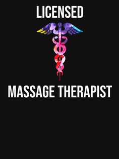 Cool Licensed Massage Therapist Caduceus T-shirt by zcecmza Massage Therapist Aesthetic, Mobile Massage Therapist, Therapist Logo, Therapy Business, Mobile Massage