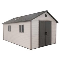 Lifetime 11x18.5 Outdoor Storage Shed Storage Shed Kits, Steel Storage Sheds, Patio Benches, Outdoor Storage Shed, Workshop Tools, Steel Sheds, Steel Trusses, Outdoor Furniture Chairs, Large Sheds