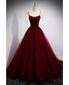 Get 10% off now! Buy burgundy ballgown long prom dress with removable jacket at cheap price online. Free stable shipping and pro custom service since 2009. Vestiti Prom, Abi Ball, Dark Red Prom Dress, Wine Red Prom Dress, Vestidos Color Vino, Two Piece Evening Dresses, Tulle Straps, Red Ball Gown, Long Evening Dress