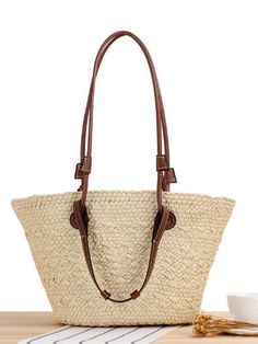 Shop the Casual Personality Fashion Straw Tote from LikeMyChoice®. Made from durable paper rope material, this unique straw features a stylish, roomy design, perfect for adding a touch of style to any outfit while providing functionality for everyday use. Size: High：25CM bottom width：18CM Top Length49cm Bottom length：29cm Beach Blouse, Sleep Clothes, Drape Maxi Dress, Straw Tote Bag, Swimming Outfit, Straw Tote, Maxi Knit Dress, Flat Sneakers, Ankle Booties