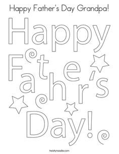 father's day card with the words happy father's day in black and white