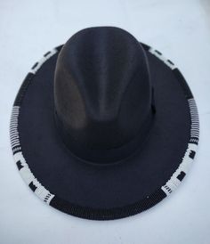 New! Black beaded fedora hat with white and black beads and free shipping worldwide was just added to eBay. Check it out! #eBay #eBaySeller Beaded Hats, Womens Fedora Hat, Black Fedora Hat, Fedora Hat Men, Black Fedora, Womens Fedora, Beaded Edge, Chapeau Cowboy, Beaded Hat