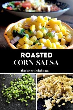 roasted corn salsa is an easy and healthy side dish