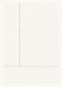 a sheet of lined paper with lines on the bottom, and one line at the top