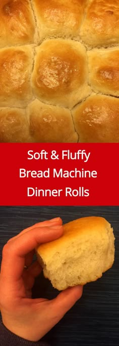 soft and fluffy bread machine dinner rolls are the perfect side dish for any special occasion