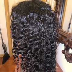 Deep Curl Lace Front Wig Bleached Knots, Adjustment Tabs Combs Removed But Have Them Slightly Used, Washed, Conditioned, Ready To Ship From Smoke Free Home 24-26”, Free Parting 13x4 Curl Lace Front Wig, Human Hair Lace Wigs, Beautiful Long Hair, Hair Lace, Lace Wig, Lace Front Wig, Lace Wigs, Lace Front Wigs, Wig Hairstyles