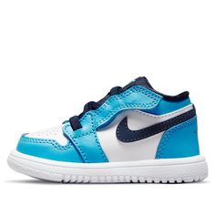 (TD) Air Jordan 1 Low ALT 'UNC' CI3436-144 Infant/Toddler Shoes  -  KICKS CREW Gifts For Newborns, Air Jordan 1 Low, Jordan 1 Low, Newborn Baby Gifts, Toddler Shoes, Powder Blue, Air Jordan 1, Jordan 1, Air Jordan