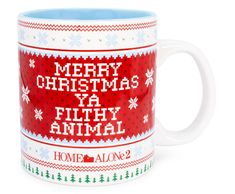 a coffee mug with the words merry christmas is filthy animal on it