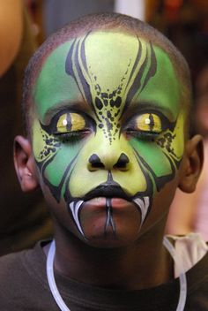 by Mark Reid Art - Master Body Painter, via Flickr face paint facepaint face painting boys Carnaval Make-up, Face Paints