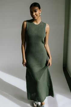 STYLE + FIT NOTES: Dress to impress in the Dandelion Maxi Dress! This sheer beauty is perfect paired with a slip or used as a cover-up, the options are endless. We love this styled with a sneaker for a daytime look or paired with your favorite swimsuit + sandals for the upcoming season! Feel free to size down for a more fitted look. Casual Green Maxi Dress For Loungewear, Casual Midi Crochet Knit Dress, Summer Maxi Crochet Dress With Open Knit, Casual Open Knit Crochet Midi Dress, Beach Season Midi-length Crochet Dress, Casual Midi-length Crochet Knit Dress, The Dandelion, Crochet Details, Dress With Sneakers