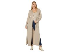 Splendid Niamh Long Cardigan - Women's Clothing : Latte : Revamp your stylish elegance by wearing gorgeous looking Splendid Niamh Long Cardigan. Relaxed fit. Long sleeves. Open front. Maxi length. Side knee-length cutouts. 70% cotton, 20% nylon, 10% silk. Dry clean. Imported. Measurements: Length: 52 in Product measurements were taken using size SM (Women's 2-4). Please note that measurements may vary by size. Long Beige Knit Cardigan, Long Soft Knit Beige Cardigan, Cheap One-size Long Cardigan, Beige Long One-size Cardigan, Stretch Long-sleeve Cardigan With Buttons, Long Cardigan, Product Reviews, Cardigans For Women, Duster Coat