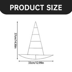 the product size is shown for each item in this image, and it's measurements are