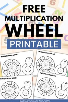 Free Multiplication Wheel Printable Worksheets Multiplication Manipulatives, Multiplication Foldable, Multiplication Games For Kids, Homeschool Math Games, Multiplication Wheel, A Flashcard, Learning Multiplication Facts, Free Multiplication Worksheets, Printable Multiplication Worksheets