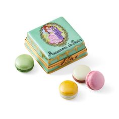 Macarons Box Limoges Paris Cookies, Macaroon Box, German Beer Steins, Fruit Box, Pill Boxes, Tea Service, The Cottage