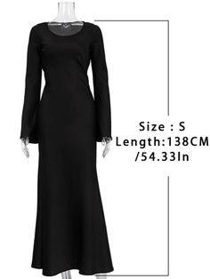 Exude sophistication with the Satin Bandage Maxi Dress. This high-waist, slim-fit design features elegant patchwork and long sleeves, creating a luxurious silhouette perfect for events and occasions. Details: Elasticity: Non Stretch Fabric Type: POLYESTER Silhouette: A-LINE Neckline: O-Neck Material: POLYESTER Size (IN) Bust Waist Hip Skirt length S 34.65 30.71 35.43 53.94 M 36.22 32.28 37.01 54.33 L 37.80 33.86 38.58 54.72 Patchwork Sleeve, Long Sleeve Gown, Ladies Gown, High Waist Fashion, Chic Sundress, Dress Elegant, Flowing Maxi Dress, Glamorous Evening Gowns, Dress Styles