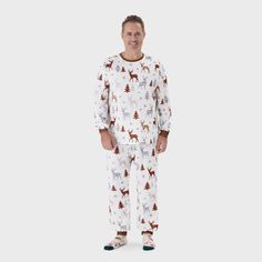 Elevate your family style with these matching Christmas-themed pajamas.
* Please add each size separately to your shopping cart.
* Piece of product: Each size includes 1 set of pajamas (1 top+1 bottom), or 1 romper, or 1 pet bandana.
* For children's safety, pajamas should be snug-fitting or flame-resistant. These kids' and babies' pajamas are flame-resistant.
* Product Features: Matching outfits for family 
* Fabric Characteristics: Comfortable 
* Neckline: Round neck 
* Sleeves: Long sleeves 
* Style: Christmas-themed 
* Fit: Regular fit 
* Length: Full length 
* Source of Goods: Imported 
* Supplier: PatPat
* PatPat is the first children's apparel brand in the U.S. to adopt Naia™ 
* Naia™ fiber delivers soft, ultrasmooth, comfort and is hypoallergenic, making it a great choice for sensi Matching Outfits For Family, White Pjs, Reindeer Pajamas, Pajamas Long Sleeve, Trees Print, Pajamas Sets, Sleeves Style, Apparel Brand, Long Sleeve Pyjamas