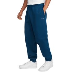 Nike Pants Mens Medium Fleece Joggers NRG Solo Swoosh Valerian Blue Lab CW5460-460 100% AUTHENTIC! See pics for details. - Brand New item with original retail tags - Size: Men's Medium - Fit: Standard - Inseam: 29 inches (73.66cm) - Material: 84% Cotton/16% Polyester - Style Code: CW5460-460 - Color: Valerian Blue If you have any questions feel free to ask. Nike Blue Relaxed Fit Sweatpants, Blue Joggers For Leisure In Sportswear Style, Blue Sportswear Sweatpants With Comfort Waistband, Blue Sportswear Joggers With Ribbed Cuffs, Blue Joggers With Ribbed Cuffs Sportswear, Blue Relaxed Fit Fleece Pants, Nike Blue Sweats For Loungewear, Nike Blue Fleece Bottoms, Nike Blue Bottoms For Leisure