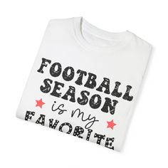 Football Comfort Colors® shirt, football season tee, football mama gifts, football grandma tee, football fan gear, football aunt shirt I'm a star seller with a passion for design. If you have any questions about this listing please feel free to send me a message. I can customize most items so feel free to ask SIZING: -Please refer to size chart in listing photos for details.  -How to measure: Take your favorite shirt, lay it on a flat surface and measure the width (armpit to armpit) and length (top to bottom) SHIPPING: Most items ship within 1-3 days (given no unforeseen issue) My items are produced at a printing warehouse. They are produced by a method known as "Direct-to-garment" (DTG) printing----This printing method is used for printing on clothing, and the process itself resembles dig Football Aunt, Aunt Shirt, Aunt Shirts, Shirt Football, Mama Gifts, Comfort Colors Shirt, Dtg Printing, Football Season, Fan Gear