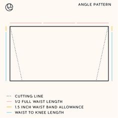 an angle pattern for cutting lines