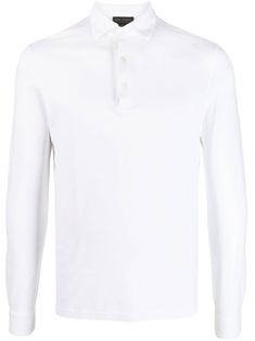 white cotton polo collar short front button fastening long sleeves buttoned cuffs straight hem Polo Shirt White, Cotton Polo Shirt, Cotton Polo, Polo Collar, Shirt White, Sleeve Cotton, White Cotton, Top Brands, Polo Shirt