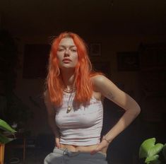 Orange Dyed Hair, Teknik Makeup, Haircut And Color, Dye My Hair, Hair Inspo Color, Dream Hair, Hair Dye, Aesthetic Hair