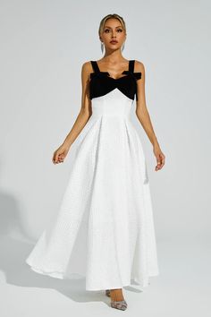 The Camp White Bow Tie Slip Dress exudes an elegant and sophisticated charm. Crafted with utmost care, this dress is perfect for special occasions. Its unique design features beautiful bows tie and delicate straps. With a touch of French chic, this dress embodies the essence of a refined and graceful woman. Ideal for formal events, birthdays, or as a hostess outfit, this dress will elevate your look with its undeniable luxury and finesse.  Dress Length: Approx 150cm Materials: Polyester Gentle D Finesse Dress, Hostess Outfit, Graceful Woman, Glitter Wedding Dress, White Bow Tie, White Slip Dress, Bandage Midi Dress, Floral Shirt Dress, French Chic