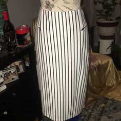 Wendy Williams Pin Strip Skirt. Never Worn With Tags. Full Lining And From A Smoke Free House Waist 18 1-2 Inches Hips 20 1/2 Inches Tommy Hilfiger Jeans Woman, Pink Pleated Midi Skirt, Midi Skirt With Pockets, Bias Cut Skirt, Golf Skirts, Floral Midi Skirt, Embroidered Skirt, Cargo Skirt, Denim Maxi Skirt