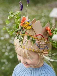 Nature Crown, Diy Nature, Crown For Kids, Nature School, Toddler Learning, Preschool Art, Infant Activities