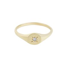 Diamond Star Signet — Claus Jewelry Star Circle, Curve Ring, Bling Bags, Diamond Star, Conflict Free Diamonds, 14kt Gold, Signet Ring, Ring Set, Diamond Rings