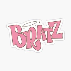 the word braz in pink sticker