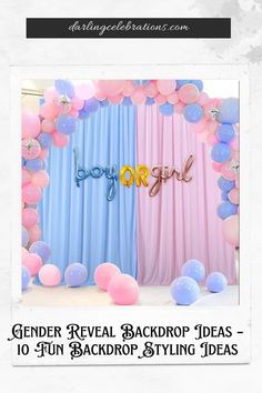 Visit Website Gender Reveal Backdrop Ideas, Gender Reveal Ideas Party, Gender Reveal Backdrop, Streamer Backdrop, Gender Reveal Gifts, Macrame Backdrop