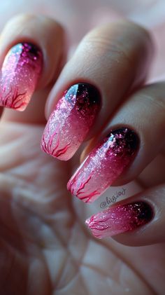 Pink Ombre Nails Ombre Nails