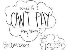 a black and white drawing of a cartoon sheep saying what if i can't pay my taxes?