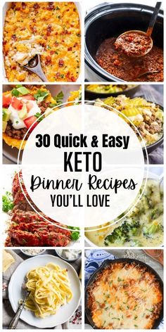 30 quick and easy keto dinner recipes you'll love to make with your family