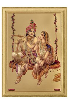 Add a touch of divine charm to your decor with this beautiful artwork of Radha and Krishna on a swing. Available both framed and unframed, this enchanting wall art captures the serene and playful essence of these beloved Hindu Gods. Perfect for any space seeking spiritual elegance and grace. Click to shop this exquisite picture and explore more Hindu Gods artwork! 🤍🤍🤍 Visit the shop for more - gopalislittleshop.etsy.com Wallpaper Radhe Krishna, Radha Krishna Wall Art, Gods Artwork, Krishna Wall Art, Maha Mantra, Radha And Krishna, Indian Wall Art, God Artwork, Krishna Book