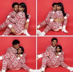 Couple Christmas Pajamas Black People, Cute Couples Christmas Pictures, Xmas Pics, Marriage Pictures, Dear Boyfriend, Couple Holiday