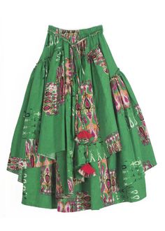 Italian Green Asymmetrical Print Elastic Waist Maxi Skirts FallFabric: Cotton 45%, Linen 55%Size & Fit: This garment fits true to size.Length: Size 3XL measures 35.88"from waist to hem.Waist:Fitted - elastic waist allows stretch Hip: Loosely Fitted. room for hips. Hand Wash Cold. Green Summer Dress With Lined Skirt, Summer Asymmetrical Maxi Skirt With Lining, Asymmetrical Lined Maxi Skirt For Summer, Green Asymmetrical Fitted Skirt, Fitted Asymmetrical Green Skirt, Summer Cotton Dress With Asymmetrical Skirt, Asymmetrical Green Bottoms For Summer, Spring Bohemian Maxi Skirt With Asymmetrical Hem, Bohemian Maxi Skirt With Asymmetrical Hem For Spring