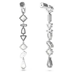 Introducing the exquisite Swarovski Asymmetrical Mesmera Drop Earrings, where elegance meets charm. Perfectly capturing the essence of modern sophistication, these stunning drop earrings are destined to become your statement jewelry piece. Statement Jewelry, Jewelry Pieces, Essence, Drop Earrings