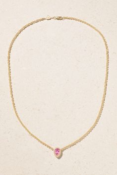 Gold Gemstone Chain Necklace Fine Jewelry, Yellow Gold Gemstone Chain Necklace Gift, Fine Jewelry Yellow Gold Chain Necklace With Gemstone, Delicate Chain Pendant Birthstone Necklace, Luxury Heart Pendant Necklace With Delicate Chain, Dainty Heart Pendant Necklace With 17 Jewels, Fine Jewelry With Oval Pendant On Cable Chain, Gold Diamond Necklace With Gemstones, Delicate Yellow Gold Birthstone Necklace With Adjustable Chain