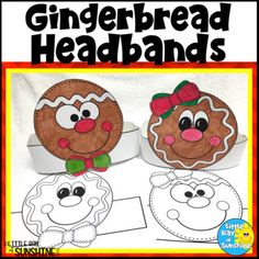 the gingerbread headbands are made out of paper