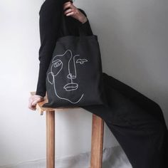 Yoga Tote Bag, Arrow Tattoo, Yoga Bag, Costume Collection, Embroidered Bag