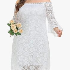 Off-Shoulder Design, Shows Your Curves With Charm; Perfect For All Occasions: Wedding Guest, Cocktail, Party, Club, Casual, Summer, Semi Formal, Fabric Type 90% Nylon, 10% Spandex. High Quality Stretch Lace Fabric, Soft And Skin-Friendly. Closure Type Pull On Neck Style Strapless/Tube Off-shoulder Lace Dress For Spring Wedding, Off-shoulder Lace Wedding Dress For Spring, Spring Wedding Off-shoulder Lace Dress, Yellow Sweater Dress, Corset Back Dress, Pinup Fashion, Off Shoulder Lace Dress, Mustard Yellow Sweater, Stretch Lace Fabric