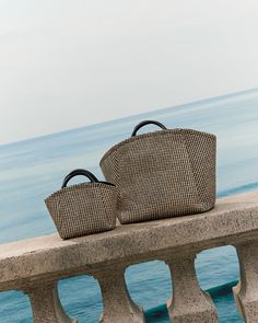 Mini Palma Tote Modern Summer Bags For Day Out, Modern Bags For Summer Day Out, Modern Summer Bags For A Day Out, Luxury Summer Straw Bag For Vacation, Modern Travel Straw Bag, Modern Straw Bag For The Beach, Modern Straw Bag For Beach, Modern Straw Beach Bag, Modern Straw Bag For Everyday Summer Use