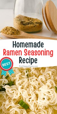 homemade ramen seasoning recipe with text overlay