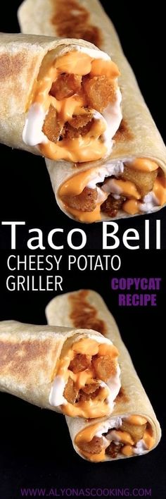 taco bell cheese potato grilled pita bread recipe with copycat recipe below